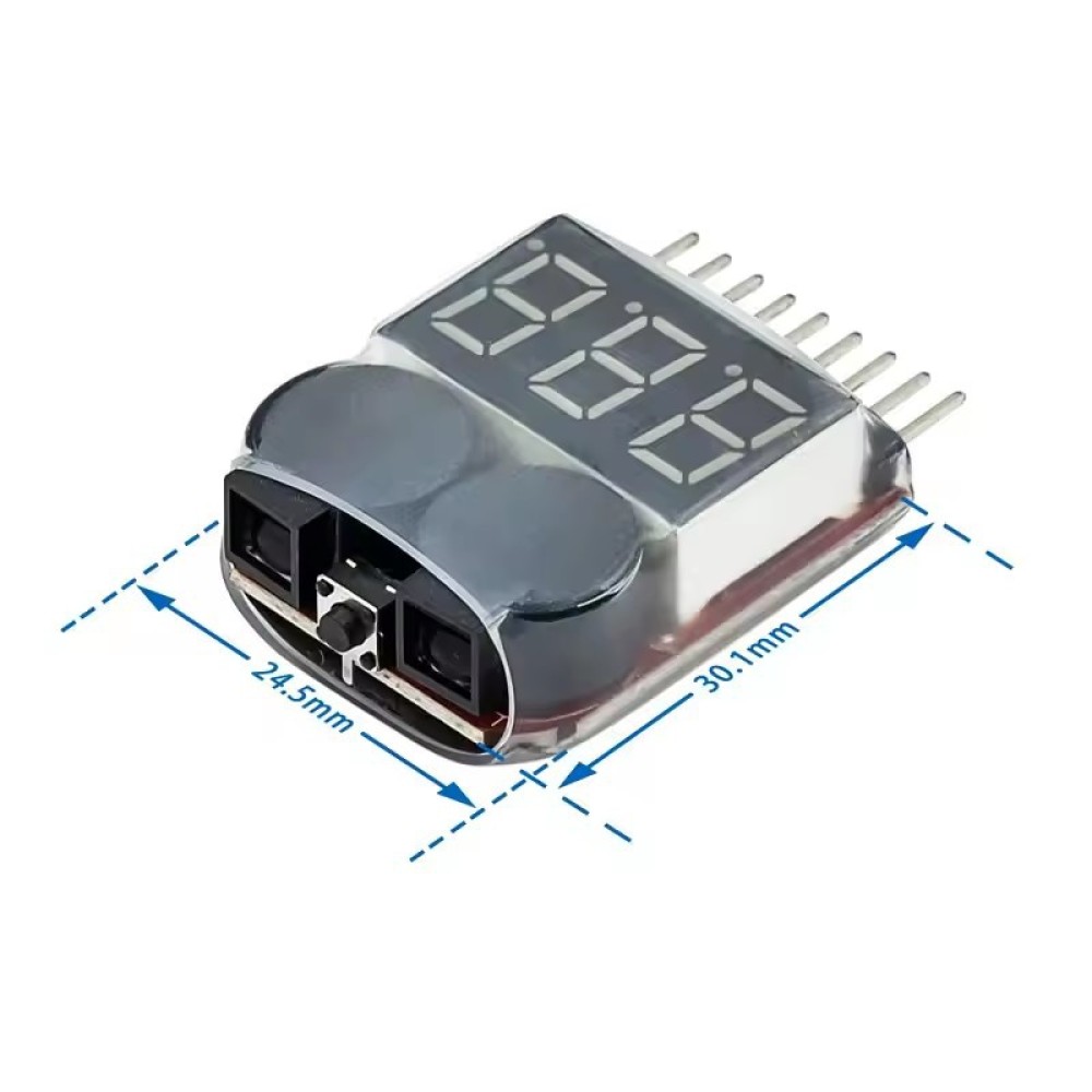 Penguji Baterai dengan Alarm B - Drone Battery Voltage Checker ulasan dan harga